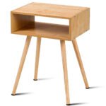 Universalus šoninis staliukas su atvira lentyna (Natūrali)