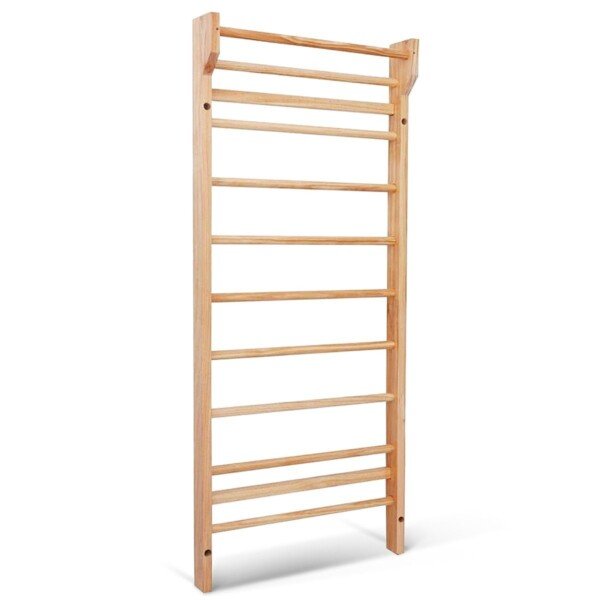 Švediška sienelė su 10 skersinių ir viršutiniu išsikišusiu skersiniu (Natūrali)