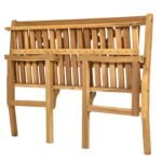 Sulankstomas medinis sodo suoliukas 120 cm (Natūrali)