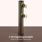 Nešiojamas skėčių stovas su ratukais (Ruda)