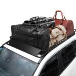 Universalus automobilio stogo bagažinės krepšys 68 kg apkrova išplečiamas (Juoda)