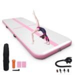 Pripučiamas gimnastikos kilimėlis 3 m (Rožinė)