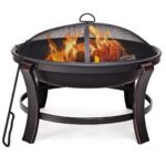 Lauko ugniakuras-grilis su kibirkščių gaudykle (Juoda)