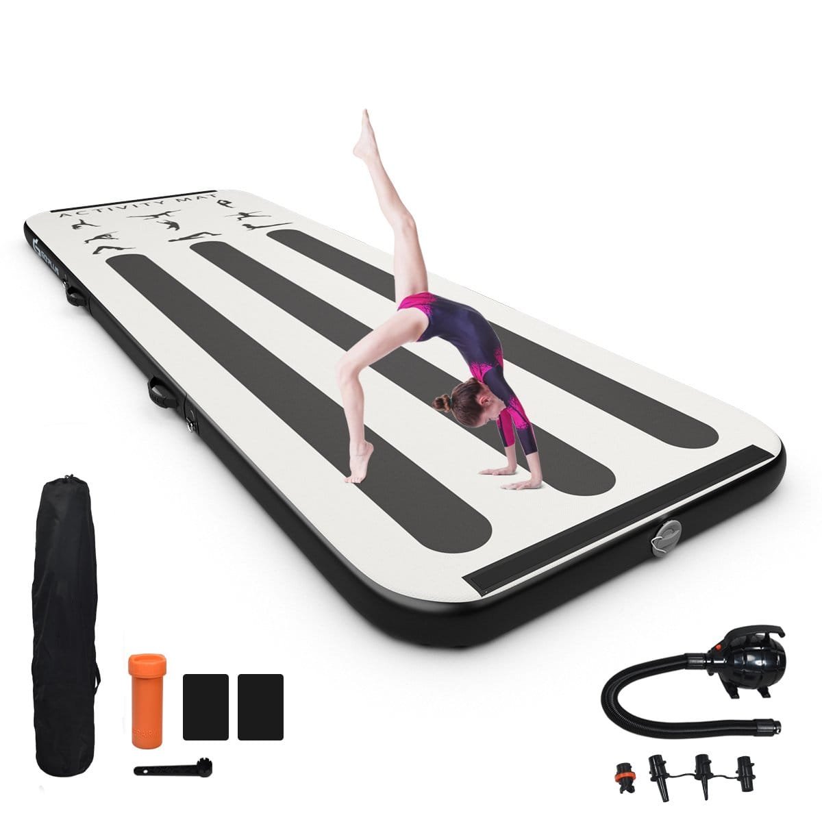 1-_4 Pripučiama gimnastikos aikštelė 3 metrai (Sidabrinė)