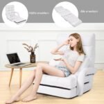 Reguliuojama sofa-lova patogiam poilsiui (Balta)