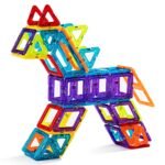 Magnetiniai statybiniai blokeliai vaikams (Spalvota)