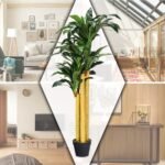 Dekoratyvinė dirbtinė palmė tvirtame vazone (Žalia)