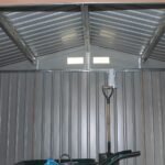 Tvirtas sodo namelis su metaliniu pamatu 277x191x192 cm (Tamsiai pilka)