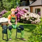 Sulankstoma sodo kelmukė su minkšta pagalvėle ir laikymo kišenėmis (Žalia)