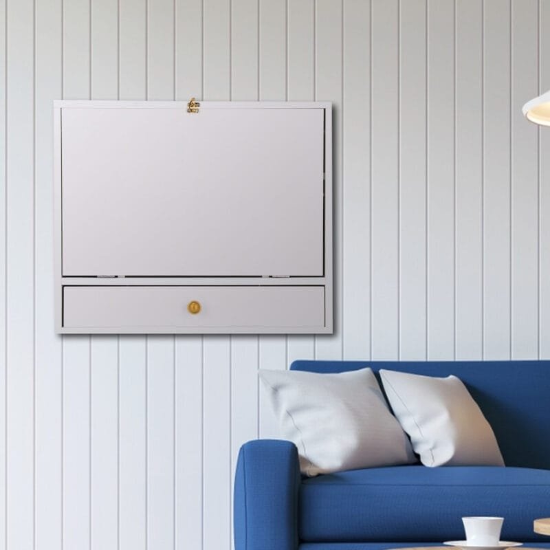 Daugiafunkcis sulankstomas sieninis stalviršis (Balta)