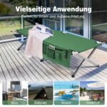 Sulankstoma kempingo lova su šonine kišene (Žalia)