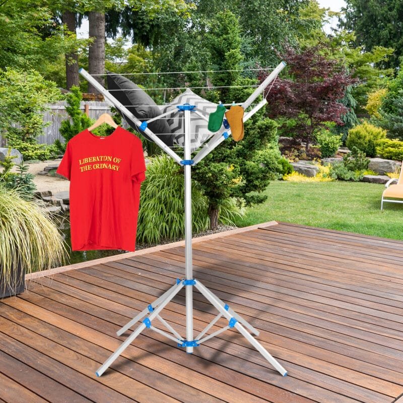 Sulankstoma aliumininė skalbinių džiovyklė (Sidabrinė)