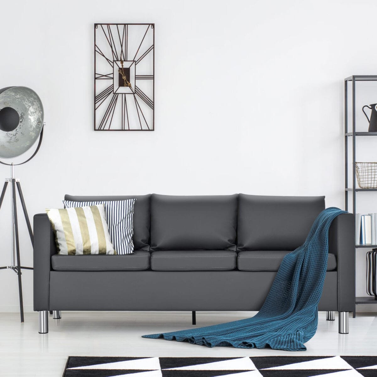 Moderni trivietė sofa (Pilka)