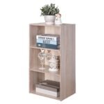 Erdvus 3 lentynų stovas su ąžuolo imitacijos apdaila (Ruda)