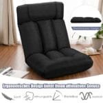 Sulankstomas fotelis su reguliuojamu atlošu (Juoda)