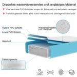 Pripučiamas gimnastikos čiužinys 3 m (Mėlyna)