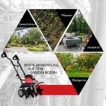 Elektrinė šešiabriaunė dirvos purenimo freza (Raudona ir juoda)