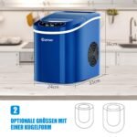 Nešiojama ledo gaminimo aparatas (Mėlyna)