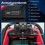 Elektrinis vaikiškas automobilis su nuotolinio valdymo pultu (Raudona)