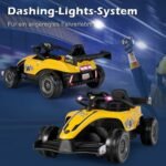 Elektrinis vaikiškas automobilis su distanciniu valdymu (Geltona)