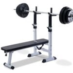 Reguliuojami ir sulankstomi treniruočių su svoriais suoliukai (Juoda)