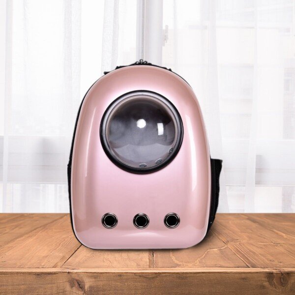 Gyvūnų transportavimo kuprinė su skaidriu kupolu (Žalia)