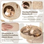 Daugiatikslė Kačių Draskyklė su Miegamąja Ertme ir Sūpynėmis (Natūrali)
