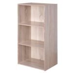 Erdvus 3 lentynų stovas su ąžuolo imitacijos apdaila (Ruda)