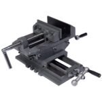 Mašininis spaustuvas su 2 ašimis ir kryžminiu stalu (Juoda)