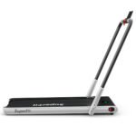 Sulankstomas bėgimo takelis su LED ekranu ir 1–12 km/h greičiu (Sidabrinė)