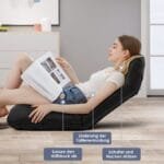 Sulankstomas fotelis su reguliuojamu atlošu (Juoda)