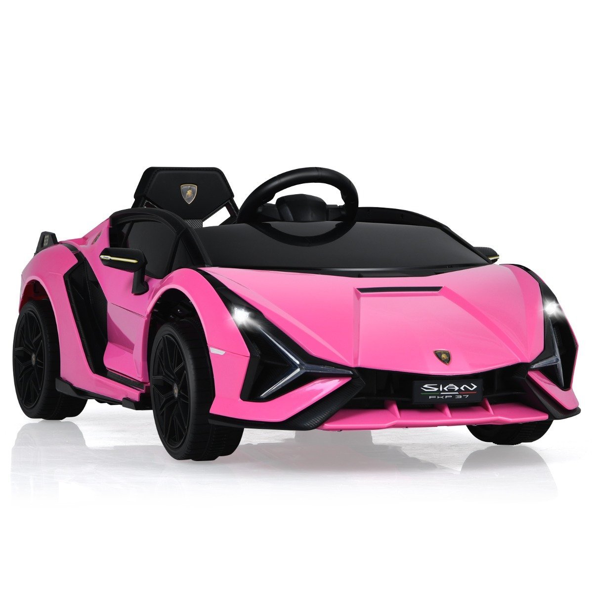 12v-kinderauto-rosa-tq10069de-pi_9_ Elektrinis vaikiškas automobilis su 2.4G nuotolinio valdymo pultu ir LED žibintais (Žalia)