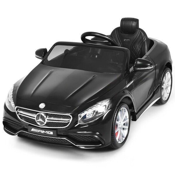 Elektrinis vaikiškas automobilis su nuotolinio valdymo pultu (Juoda)