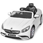 Elektrinis automobilis vaikams su nuotolinio valdymo pulteliu (Balta)