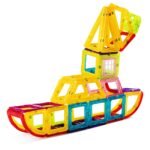 Magnetiniai statybiniai blokeliai vaikams (Spalvota)