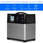 Nešiojama elektros stotis su 400 Wh ir 4 USB jungtimis (Juoda)