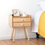 Universalus Dviaukštis Šoninis Staliukas (Natūrali)