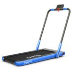 Sulankstomas bėgimo takelis su LED ekranu ir „Bluetooth“ (Mėlyna)