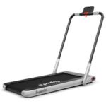 Sulankstomas bėgimo takelis su LED ekranu ir 1–12 km/h greičiu (Sidabrinė)