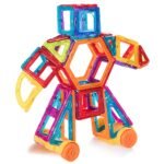 Magnetiniai statybiniai blokeliai vaikams (Spalvota)