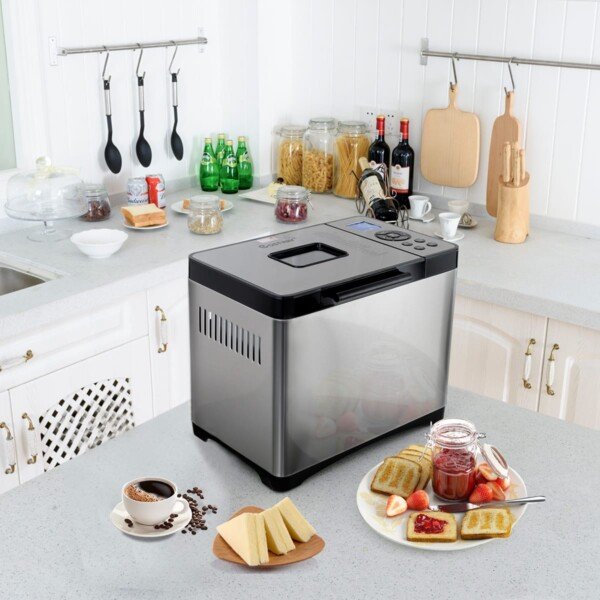 Automatinė duonakepė 650 W galios ir 19 programų (Sidabrinė)