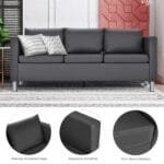 Moderni trivietė sofa (Pilka)