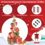 Kalėdinė dovanų dėžutė su LED apšvietimu 170 cm (Įvairiaspalvė)