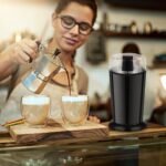 Elektrinė kavamalė 150 W su nerūdijančio plieno ašmenimis (Juoda)