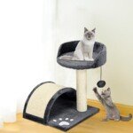 Namelių ir draskyklių kompleksas katėms (Pilka)