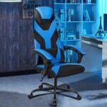 Ergonomiška biuro kėdė su reguliuojama atlošo padėtimi (Mėlyna)