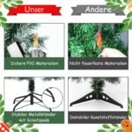 Kalėdinė eglutė su dirbtiniu sniegu ir pušies kankorėliais 180 cm (Žalia)