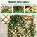 Aukštas lauko gėlynas su atramine konstrukcija (Oranžinė)