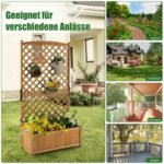 Aukštas lauko gėlynas su atramine konstrukcija (Oranžinė)