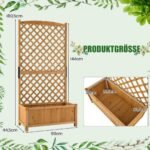 Aukštas lauko gėlynas su atramine konstrukcija (Oranžinė)